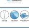 4E’s Novelty Light Blue Cowboy Hat with Heart Shaped Glasses for Rodeo Parties, Festivals & Dress Up Costumes